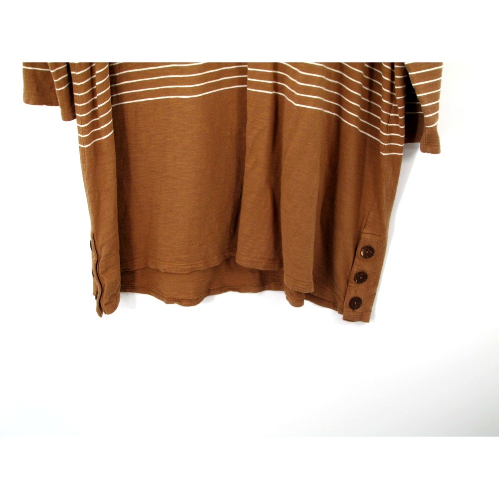 J. Jill Tunic Knit Sweater Women XL Tall Beige Stripes Tencel Modal Lagenlook - Picture 6 of 16
